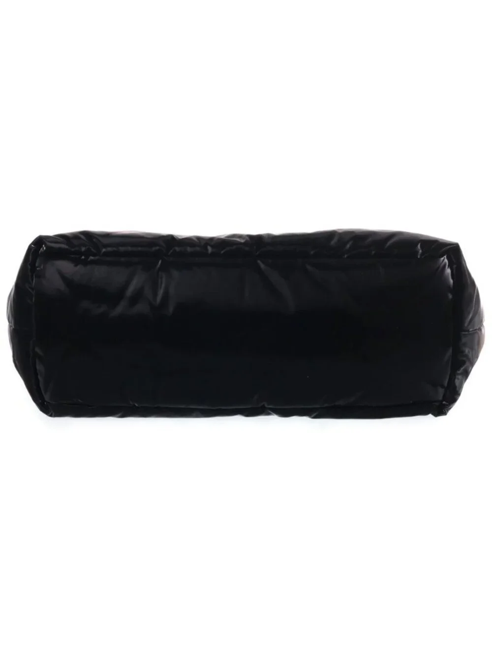 Saint Laurent Paris Tote Bag Wide Puffer Logo Black Nylon